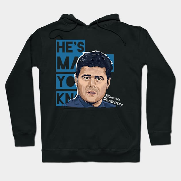 Mauricio Pochettino Hoodie by Frajtgorski